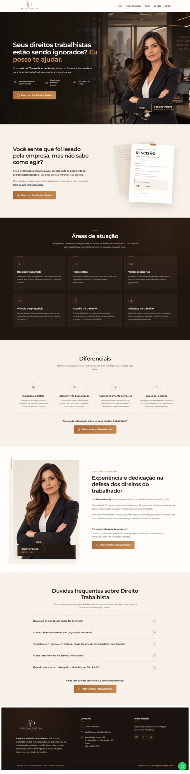 Site para advogado Paulo Celso Pompeu